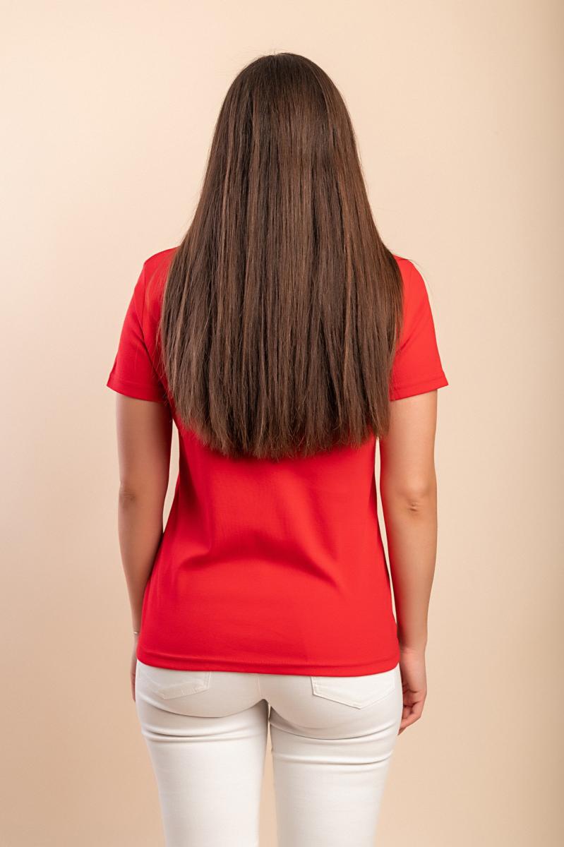 Cotton T-shirt with decorative detail