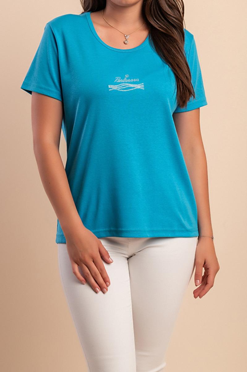 Tricou din bumbac cu detaliu decorativ
