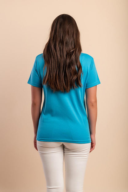 Tricou din bumbac cu detaliu decorativ