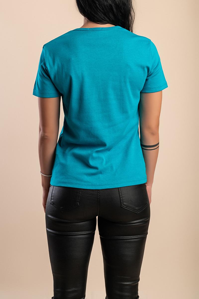 Cotton T-shirt with decorative detail