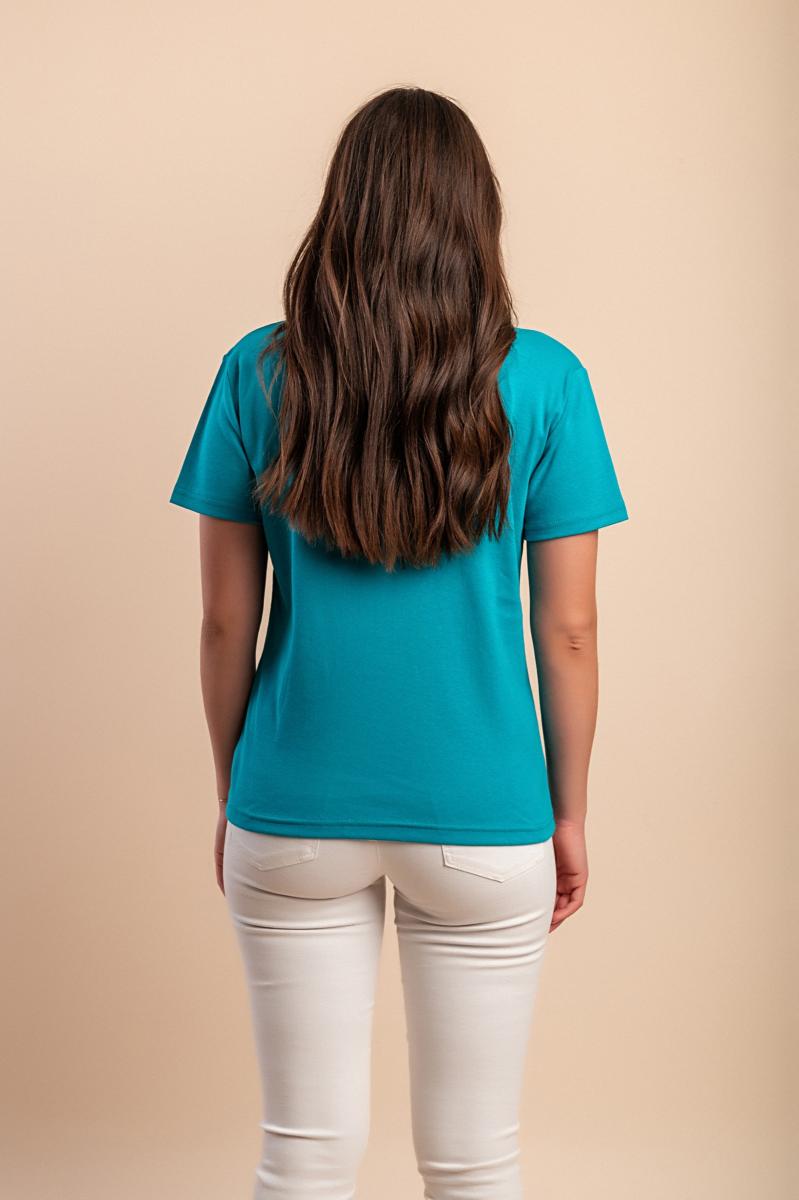 Tricou din bumbac cu guler