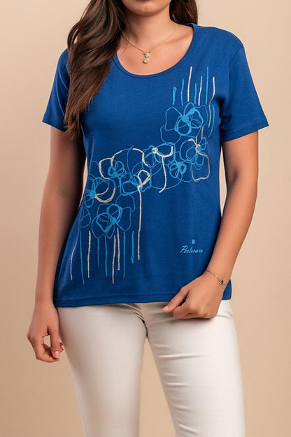 Cotton T-shirt with print