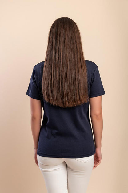 T-shirt in cotone con colletto