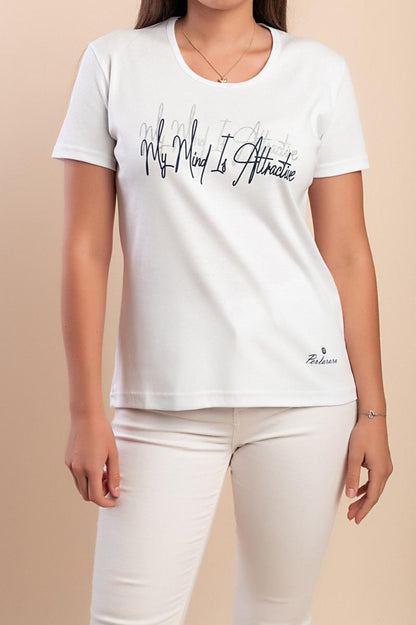 T-shirt in cotone stampata