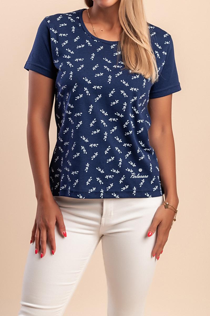 Baumwoll-T-Shirt mit Print