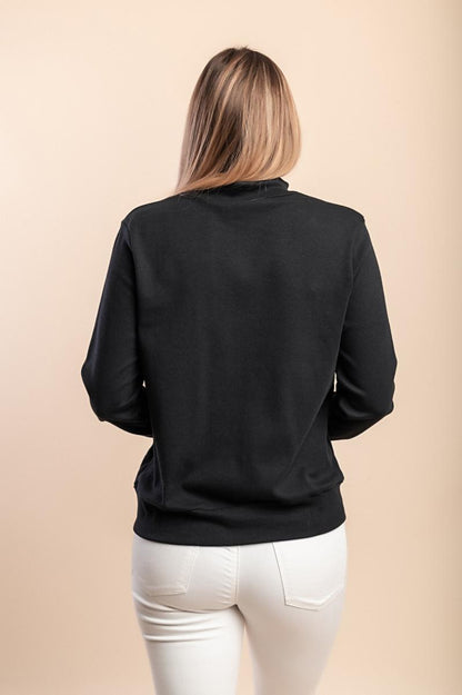Sudadera de algodón con cremallera