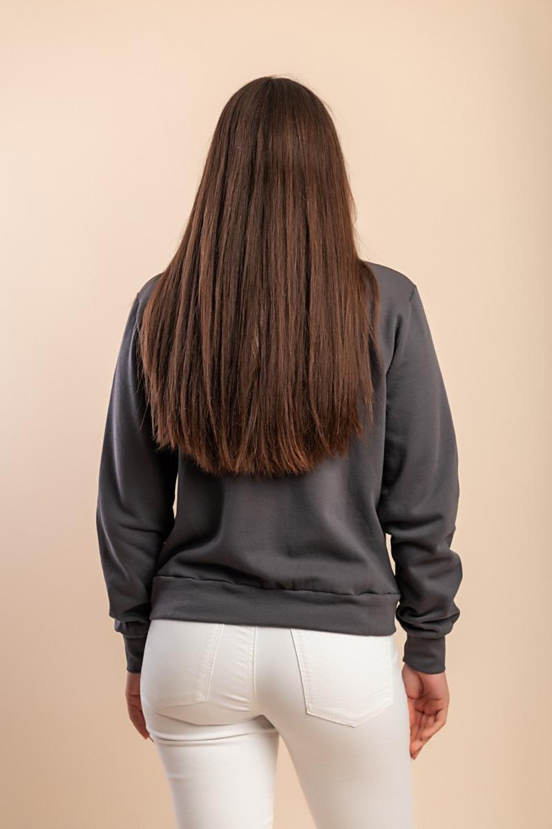 Katoenen sweatshirt met ritssluiting