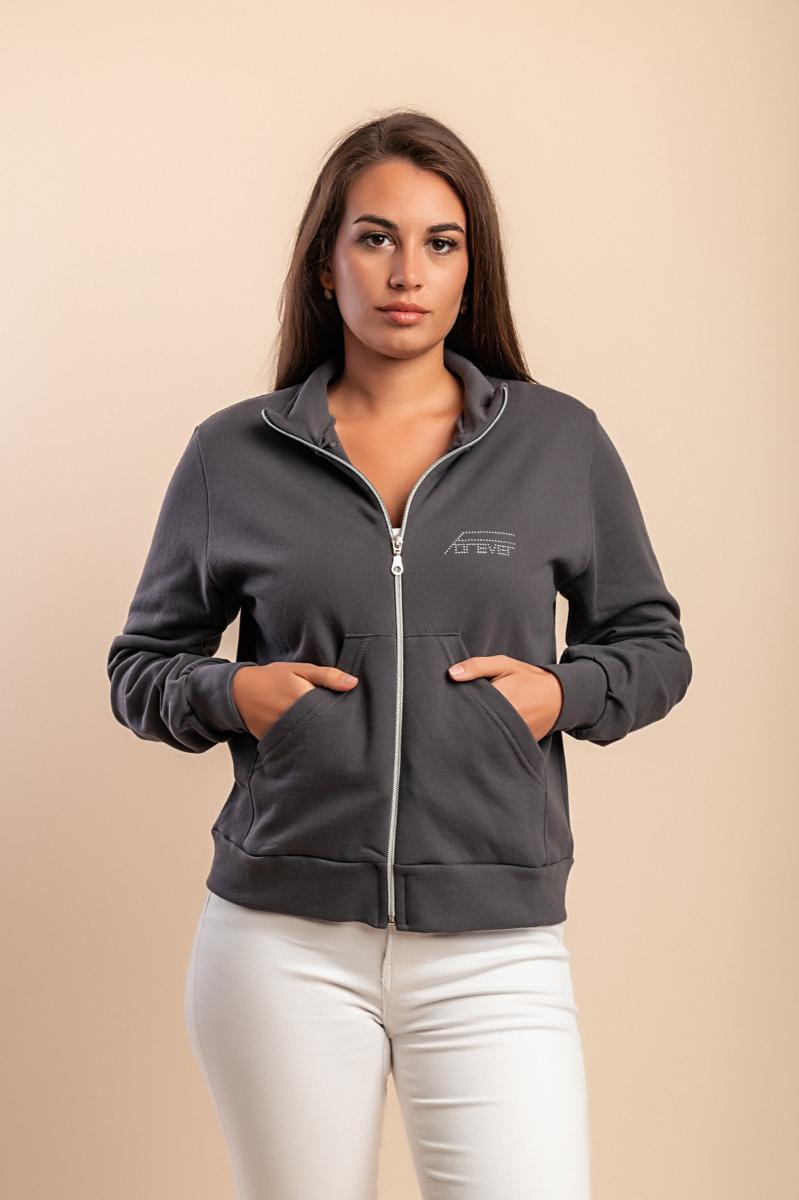 Katoenen sweatshirt met ritssluiting