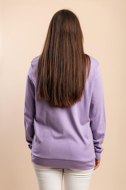 Katoenen sweatshirt met ritssluiting