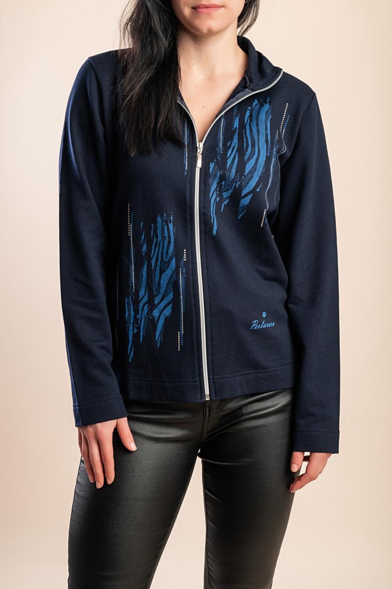 Cotton zip-up jacket