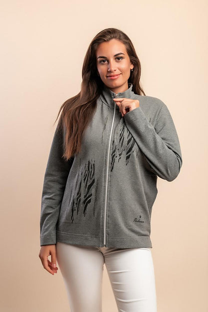Cotton zip-up jacket