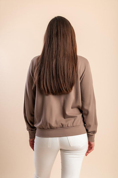 Cotton zip-up jacket