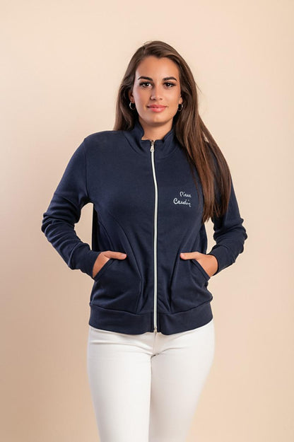 Cotton zip-up jacket