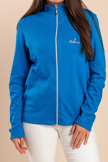 Cotton zip-up jacket