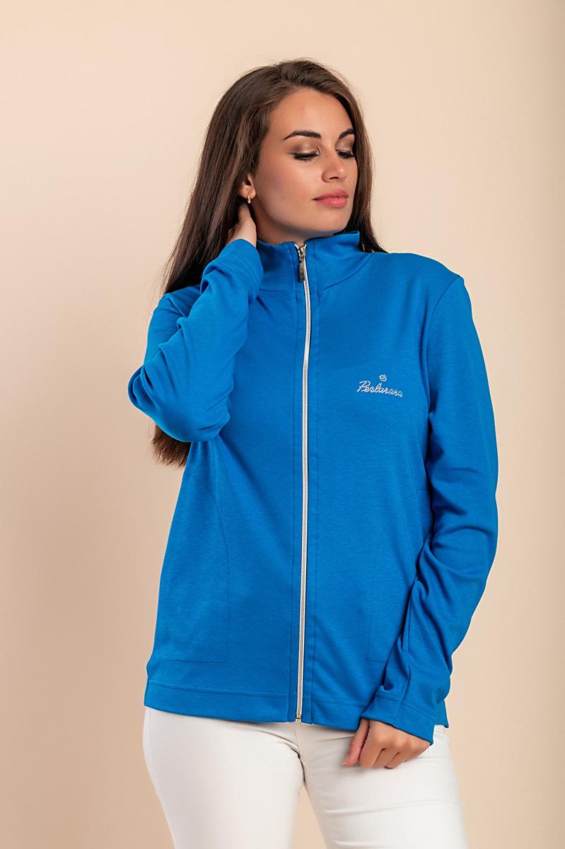 Cotton zip-up jacket