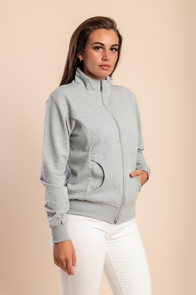 Cotton zip-up jacket