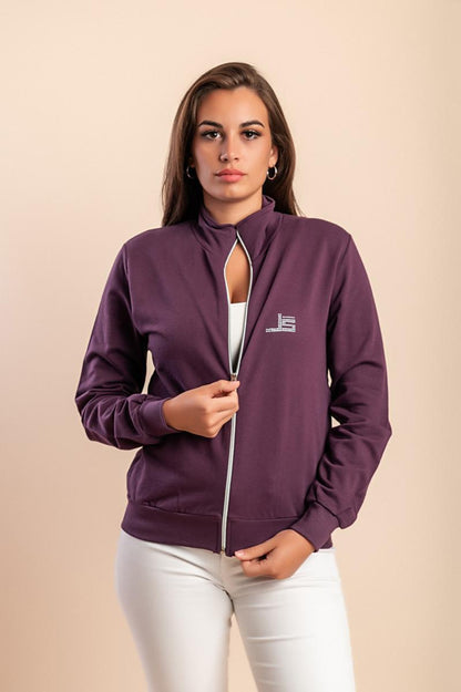 Cotton zip-up jacket