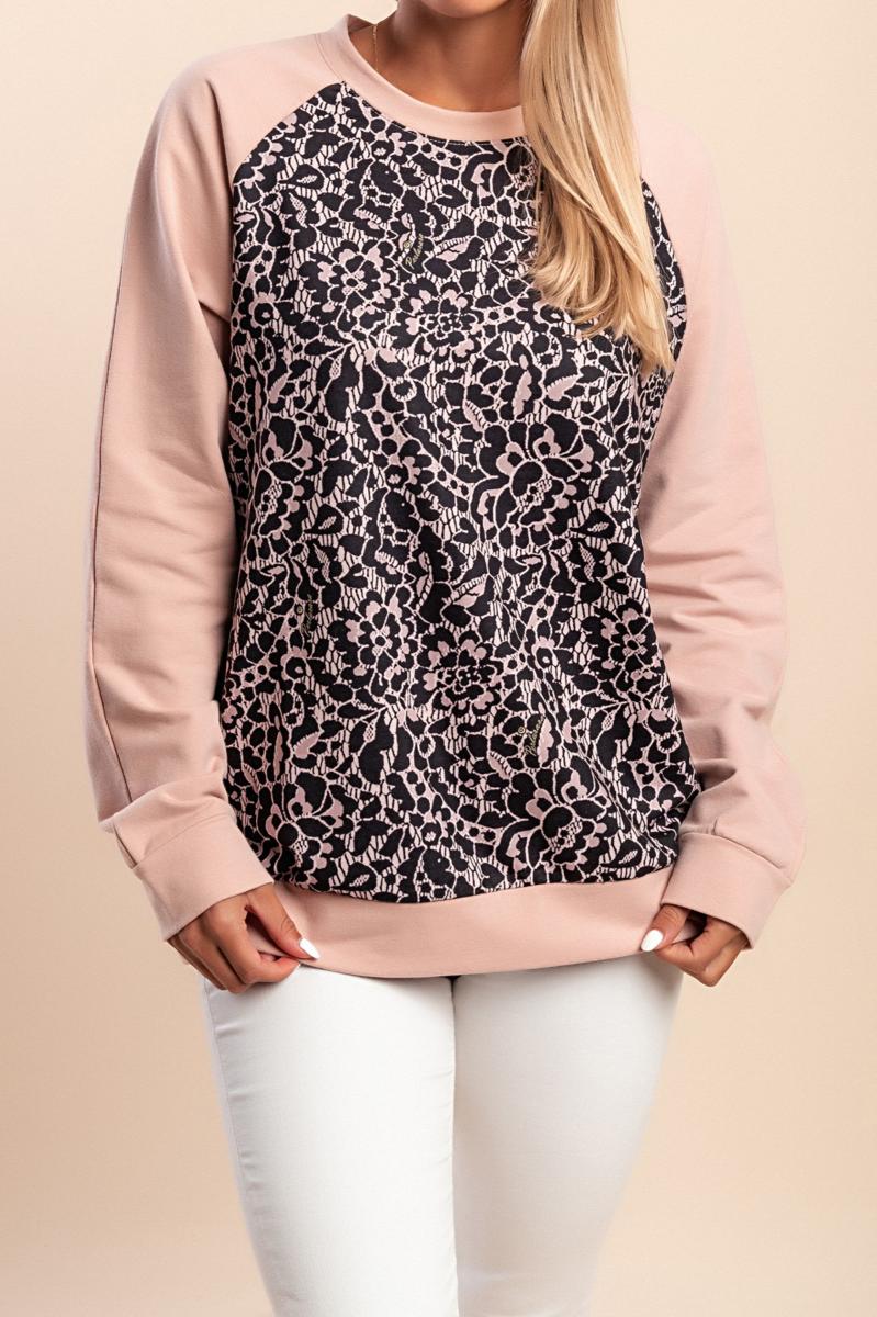 Top in cotone con stampa