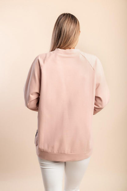 Top in cotone con stampa
