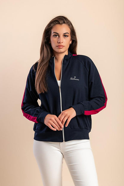 Cotton zip-up jacket
