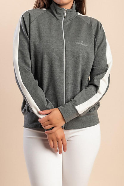 Cotton zip-up jacket