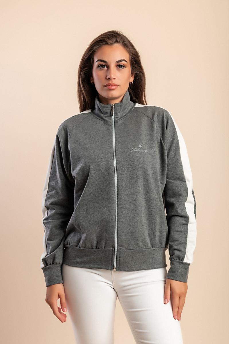 Cotton zip-up jacket