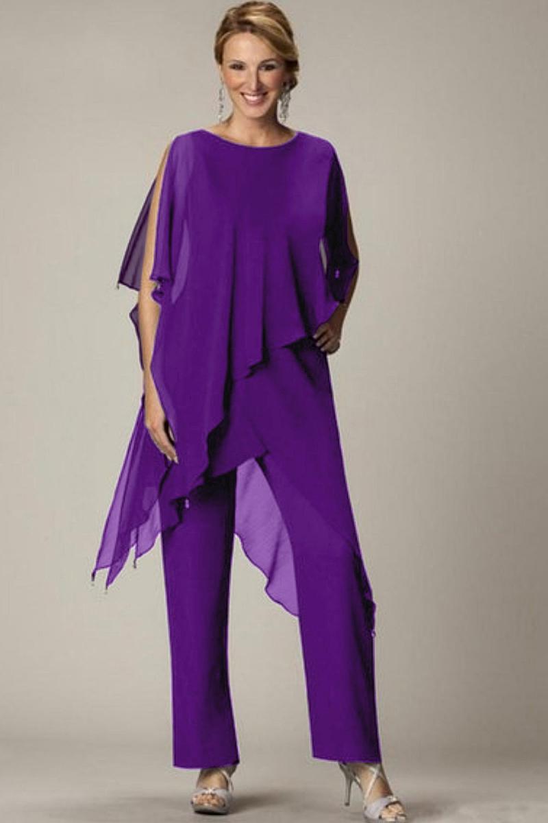 Completo Tunica Trasparente Elegante e Pantaloni Lunghi Claudette