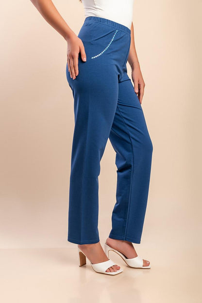 Pantalones de algodón con cintura elástica