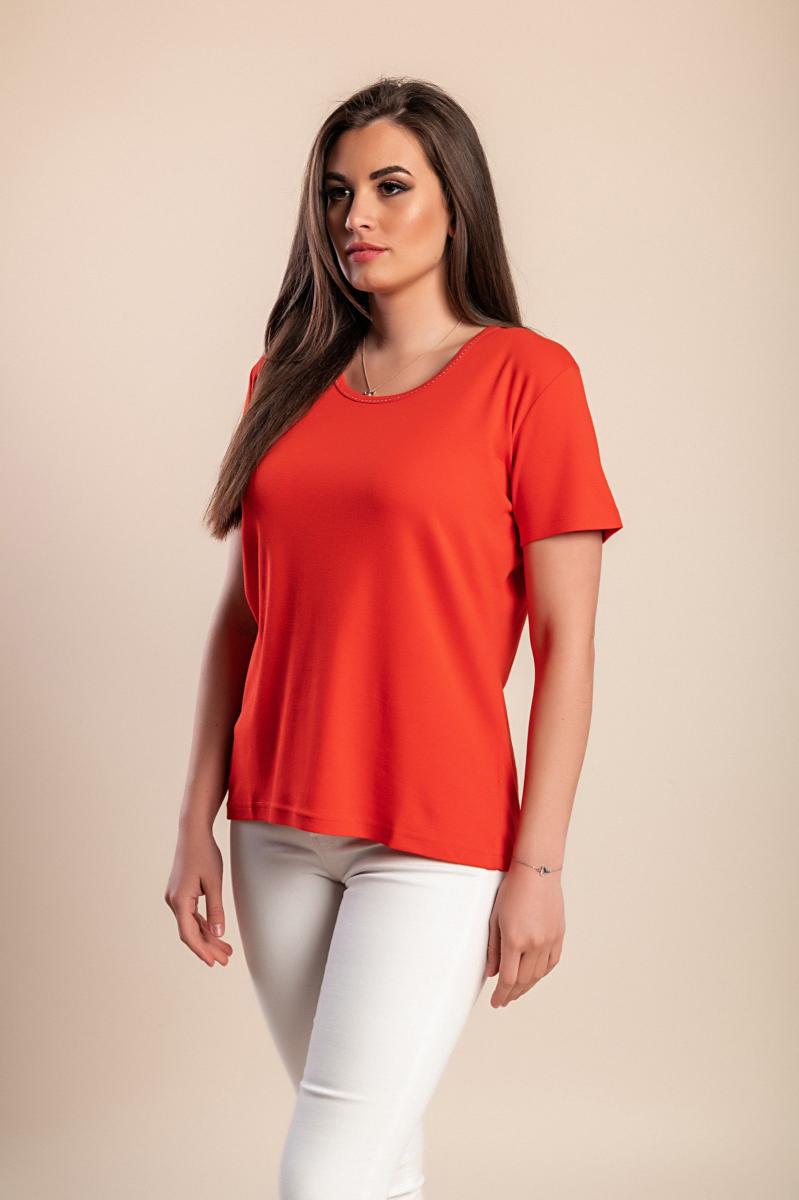 Tricou cu decolteu rotund