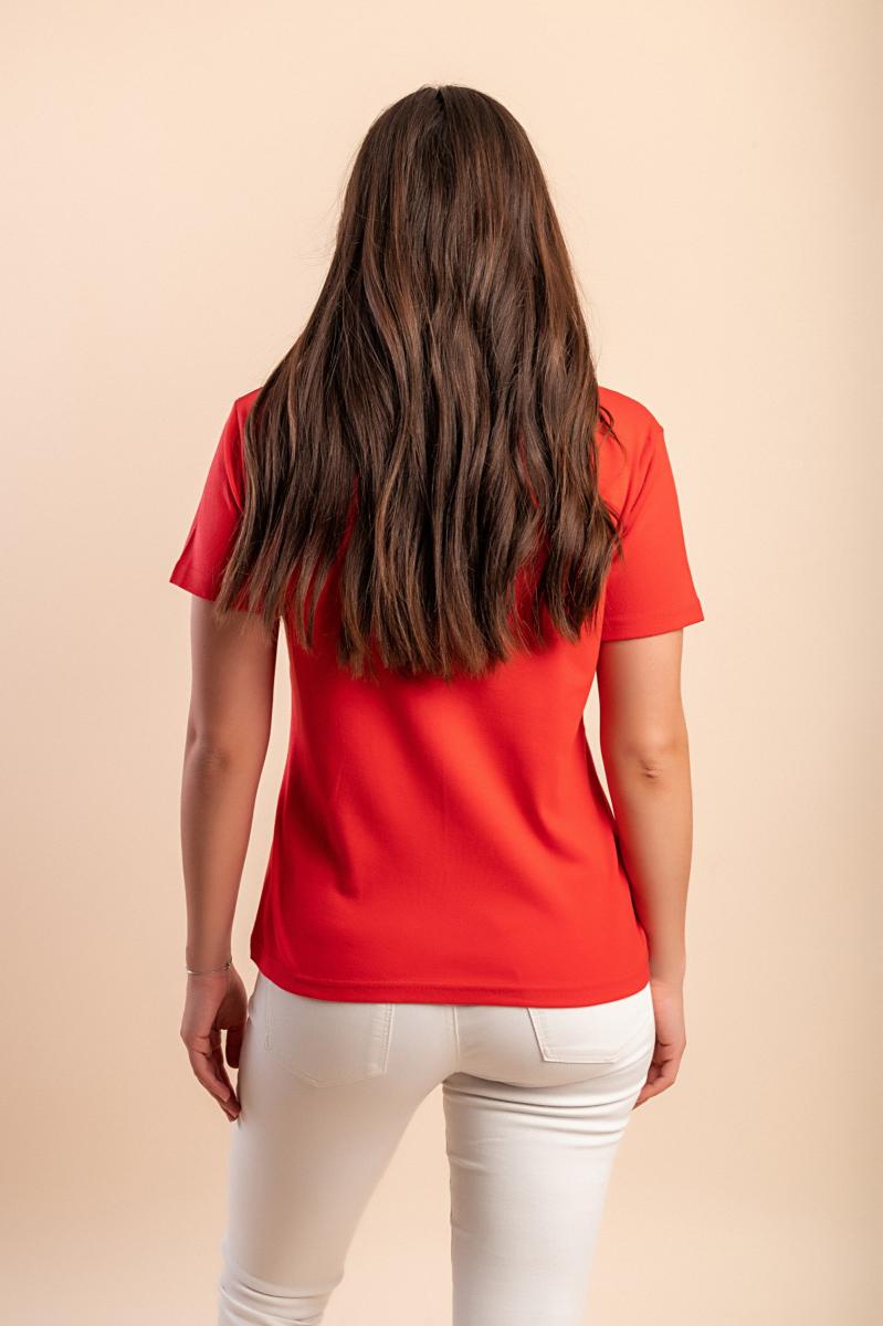 Tricou din bumbac cu decolteu rotund