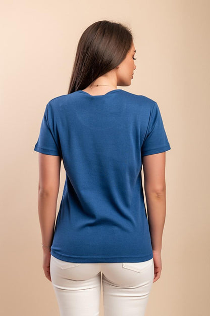 Katoenen T-shirt met ronde hals
