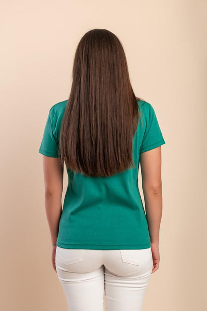 Tricou din bumbac cu decolteu rotund