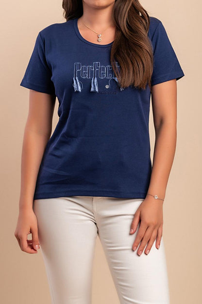 Tricou din bumbac cu ciucuri