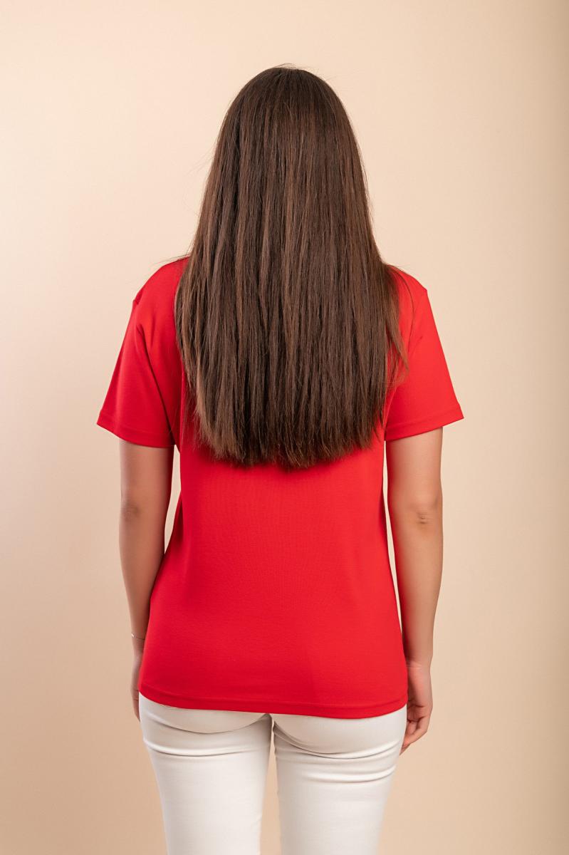 T-shirt in cotone con colletto