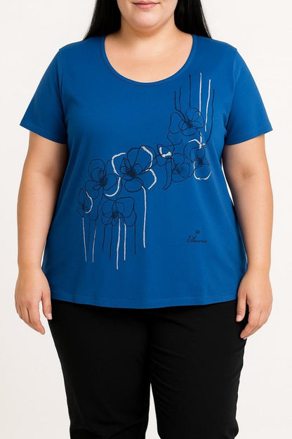 T-shirt in cotone stampata
