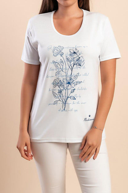 Katoenen T-shirt met print