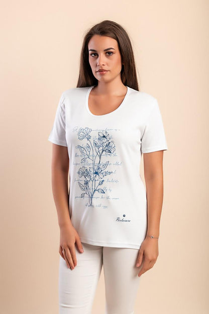 Katoenen T-shirt met print