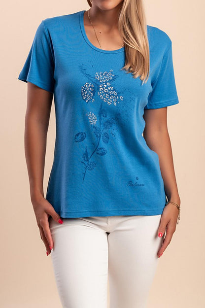 Cotton T-shirt with print