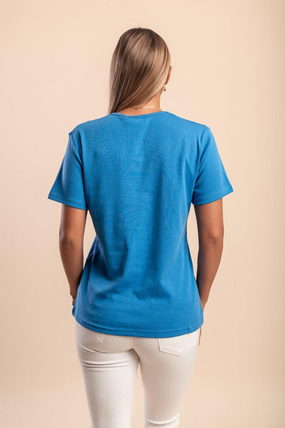 Cotton T-shirt with print