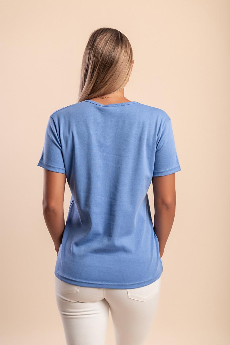 Βαμβακερό T-shirt με στάμπα