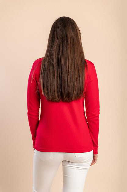 Maglia di cotone a maniche lunghe