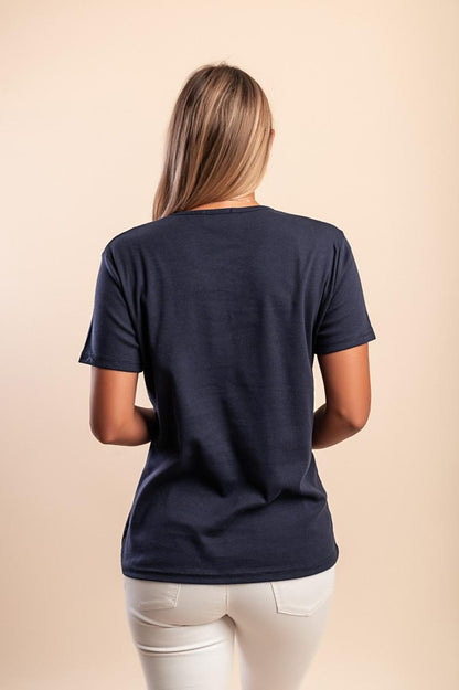 T-shirt in cotone con dettaglio decorativo