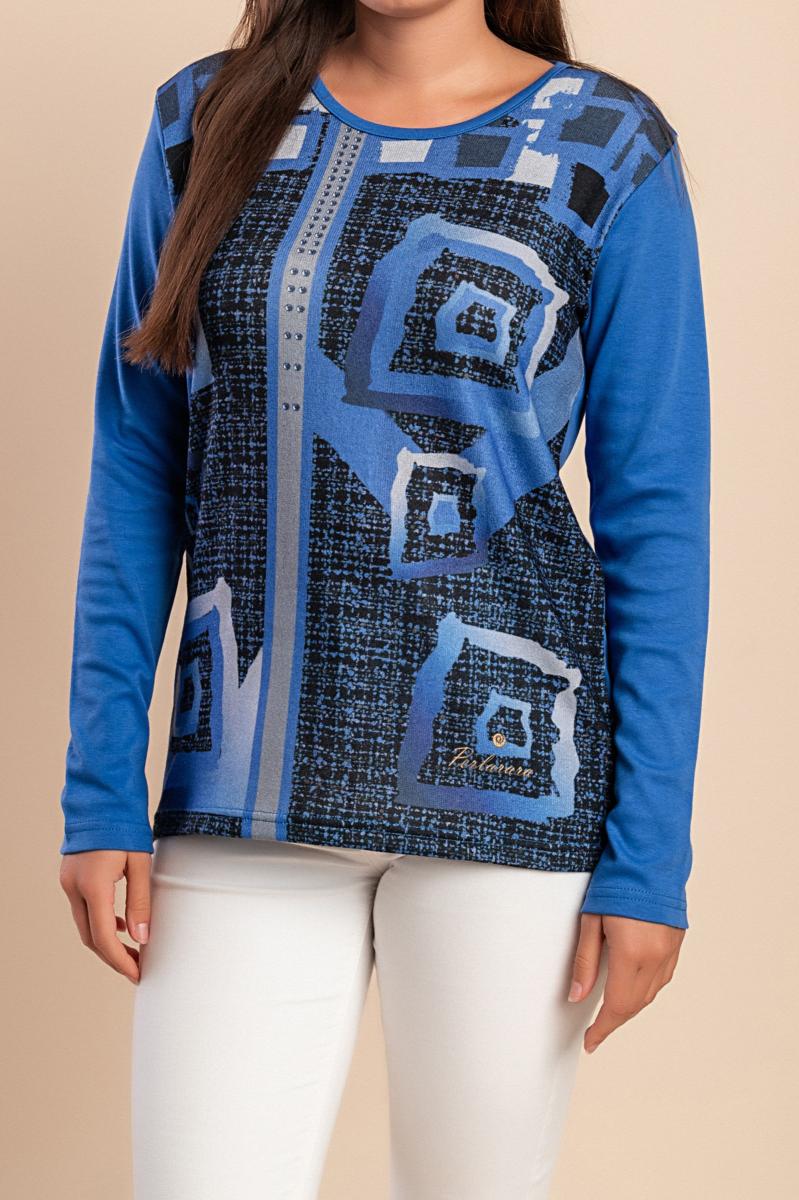 Top stampato in cotone