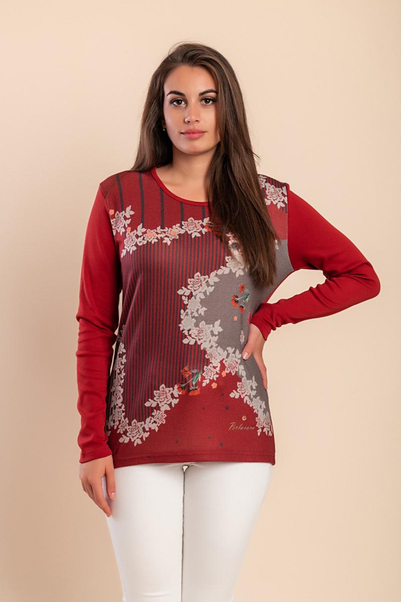 Baumwoll-Top mit Print
