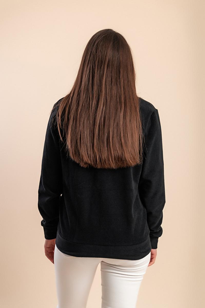 Cotton zip-up jacket with long sleeves