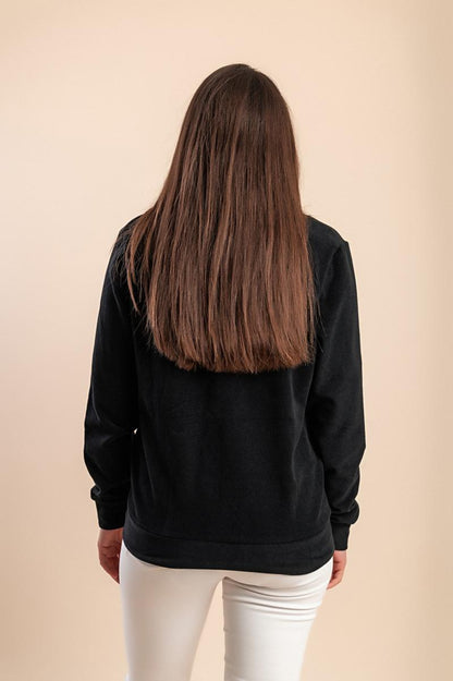 Cotton zip-up jacket with long sleeves
