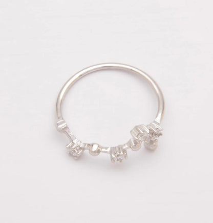 Anello Argento con Strass, ART498