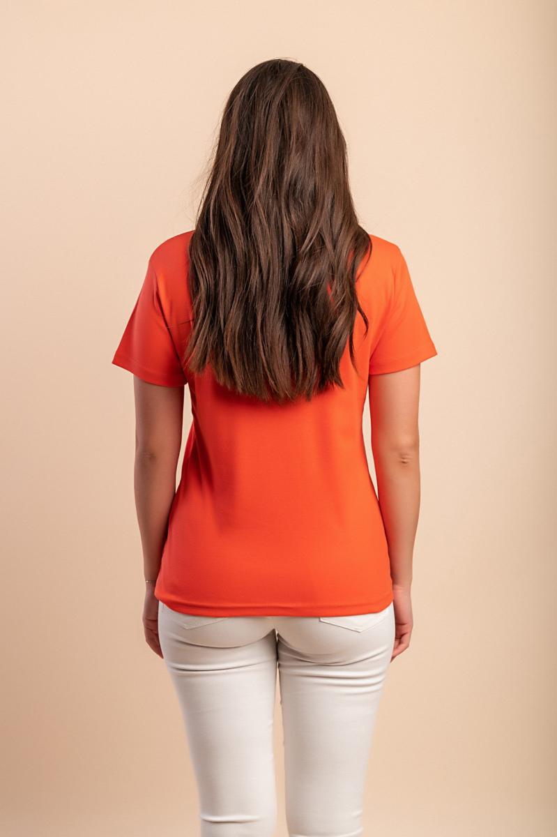 T-shirt girocollo in cotone