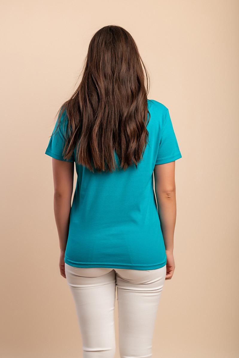 Cotton T-shirt with round neck
