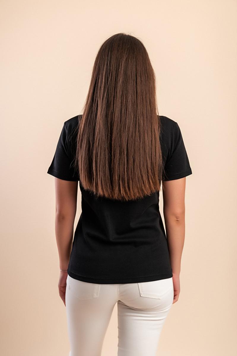 T-shirt in cotone con colletto